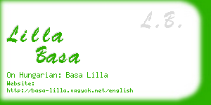 lilla basa business card